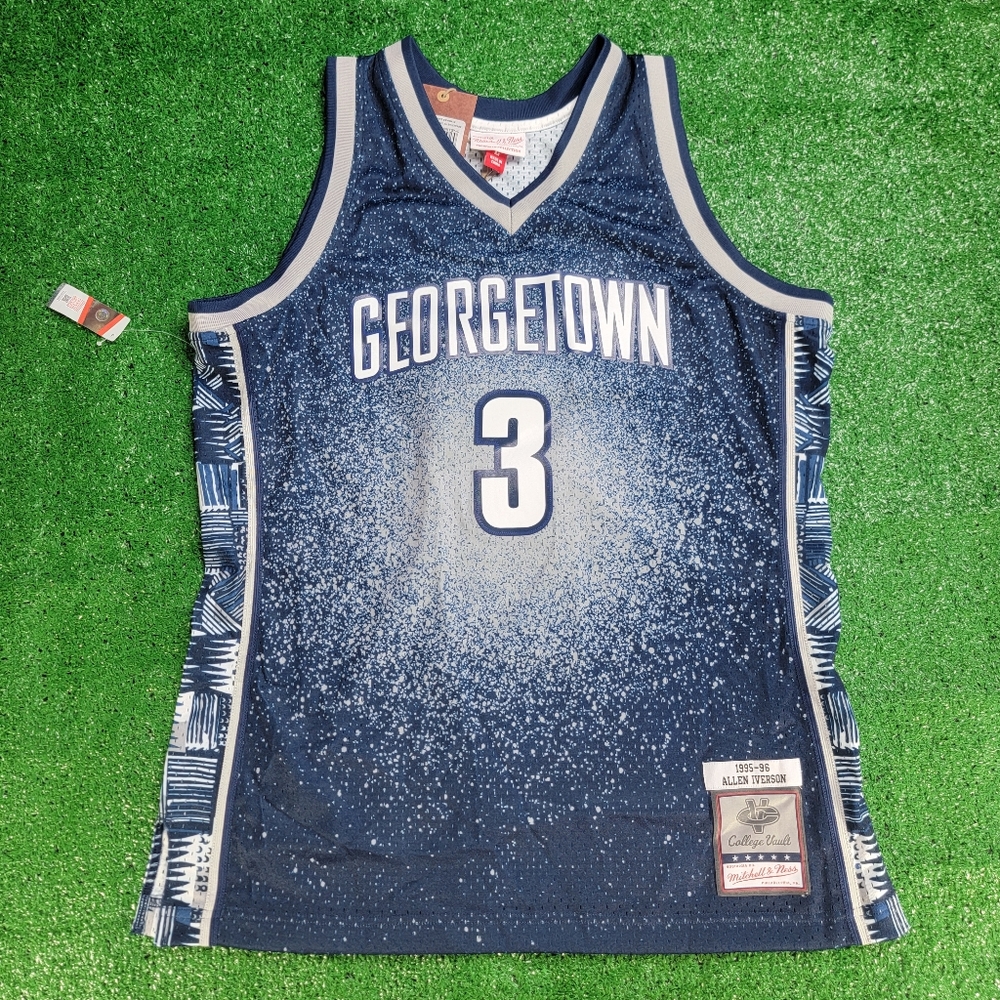 Mitchell & Ness Allen Iverson 95-96 Georgetown Hoyas Jersey Mens Size Large New